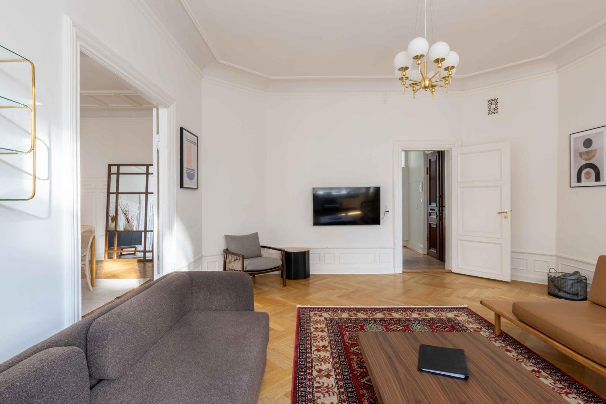 Lovely 3Br Manor Apartment 5 Min From Tivoli Gardens Copenhaga Exterior foto