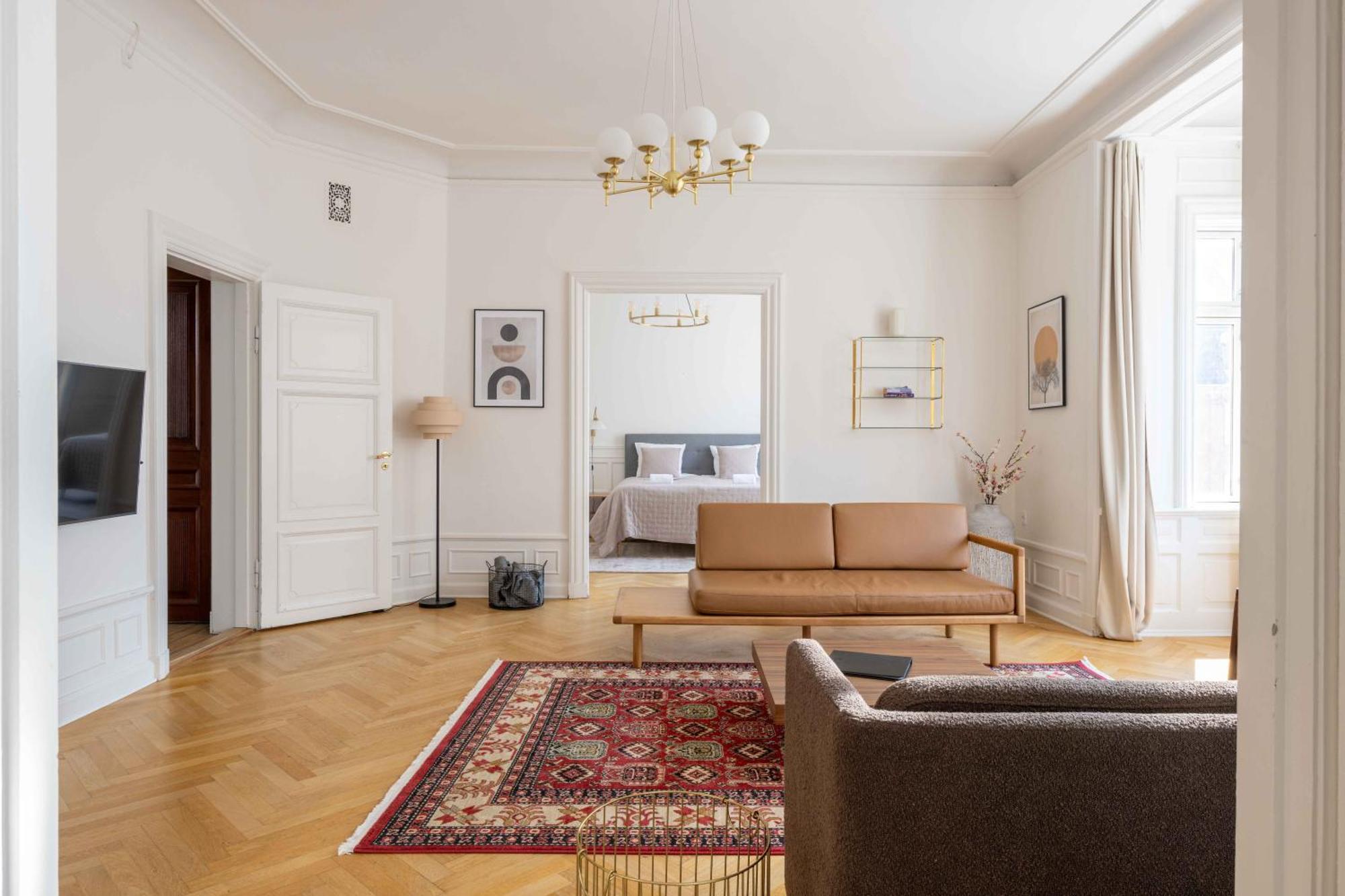 Lovely 3Br Manor Apartment 5 Min From Tivoli Gardens Copenhaga Exterior foto